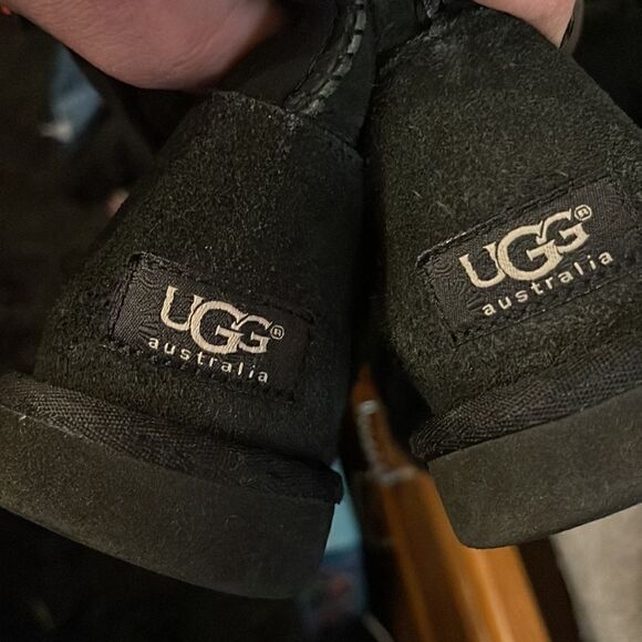 Ugg 1873 black sheepskin bailey button triplet boots /classic tall wool/sherpa - Picture 5 of 11